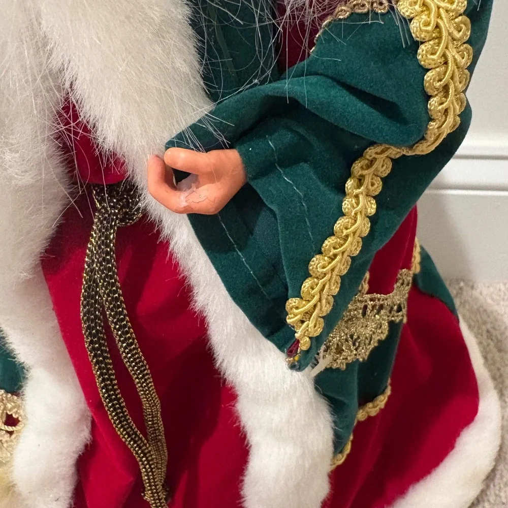Santa Claus Christmas Tree Topper‎ or Stand Alone Decoration Old World 18
